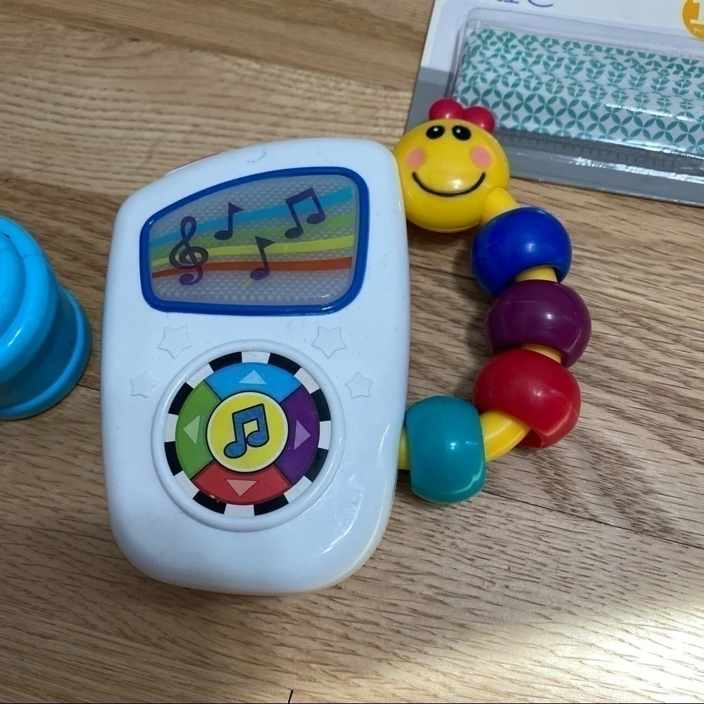 Baby Toy Bundle Einstein Musical Light Up Worm Nail Files Rattle Lipstick